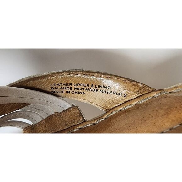 Born Tansey Wedge Slide Sandal Shoes Color White Size 8M - Picture 7 of 12